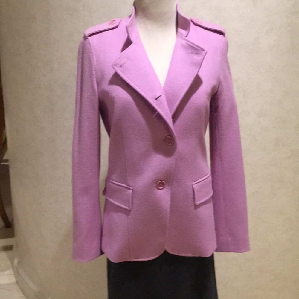 Theory NWOT Camelia Pink Wool Pea Coat.  6